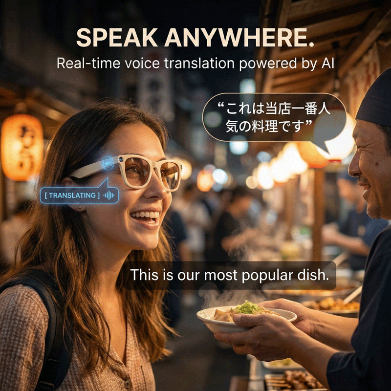 Elmwood™ Vision AI – Smart Glasses